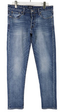 Jack & Jones Jean Mike Confort Fit Homme W33/~L32 Bleu Décoloré Avec Bouton