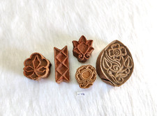 Vintage Motif Floral en Bois