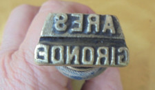 ancien Tampon en bronze de la Poste PTT ARES Gironde (obsolete)