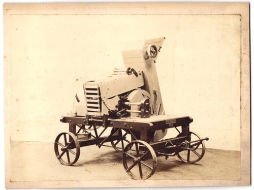 Photographie ancienne batteuse