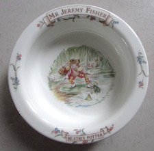 Bol céréales Mr Jeremy Fisher The World of Beatrix Potter 1986 Royal Albert