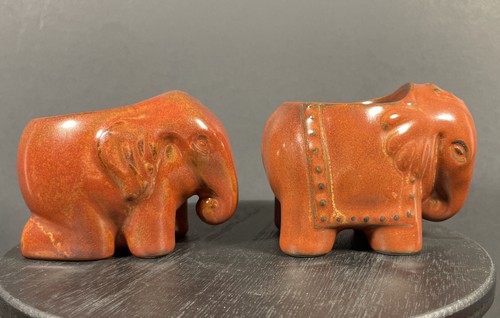 Two elephant tealight candle - elephant,