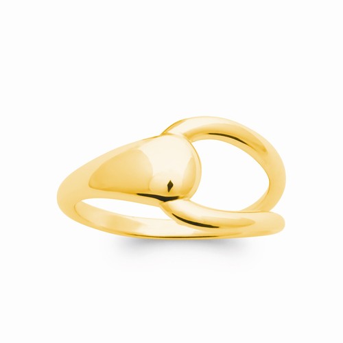 Bague enlacé plaqué 18 - plaqué, or