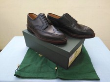 Crockett and Jones Pembroke navy scotch grain derby 7E New NIB