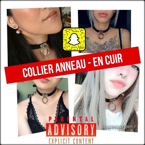 Collier cuir noir - noir, ★