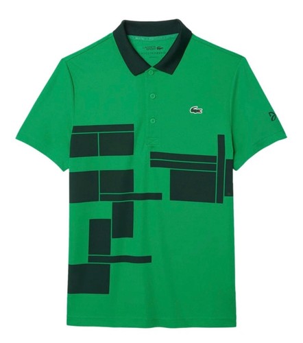Polo vert noir lacoste - polo,