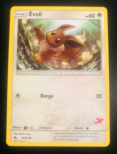 Carte pokemon evoli 68 - pokemon,