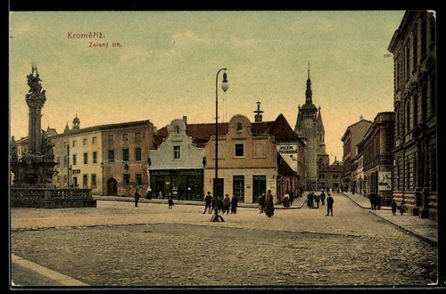 Kromeriz zeleny trh carte - zeleny,