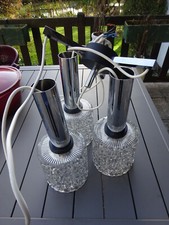 SUSPENSION / LUSTRE / PLAFONNIER VINTAGE VERRE  - CIRCA 1970