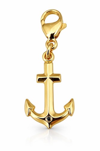 Pendentif charm ancre - charm,