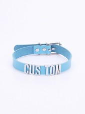 Collier Gothique Personnalisable DIY en Cuir PU - Accessoire Punk BDSM