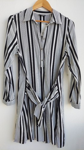 Robe chemise fluide rayures - robe,