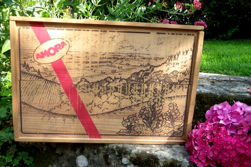Caisse publicitaire vintage - publicitaire,