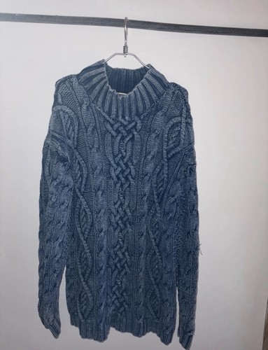 Pull laine tricoté main - pull,