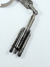 PORTE-CLES - FUSÉE ARIANE Miniature - Métal 3D - AEROSPATIALE 1990s - Vintage