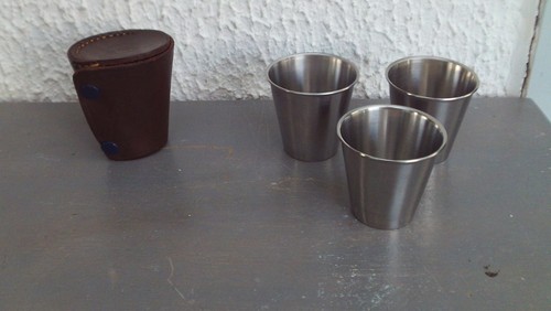 Porte gobelets cuir - gobelets, en