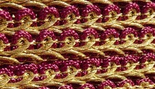 Mercerie ancienne, ANCIEN GALON FANTAISIE, PASSEMENTERIE ANCIENNE de 8 mètres