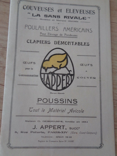 1925 catalogue poule - catalogue,