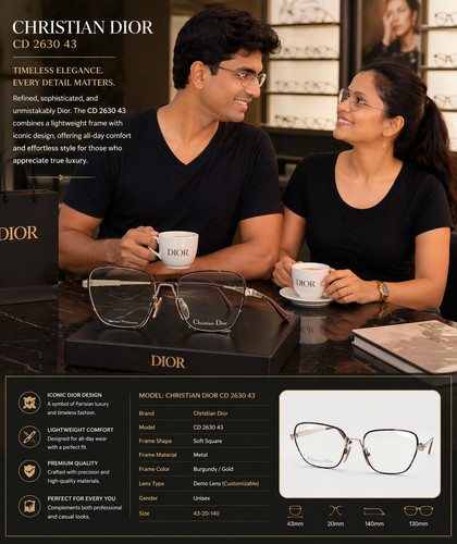 2630 lunettes christian - cd, 43