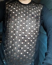 Pull léger transparent noir taille M Pistol Pete très bon état