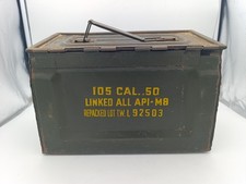 Boîte à munitions US M2A1 calibre .50 – Armée américaine 2002 – Originale
