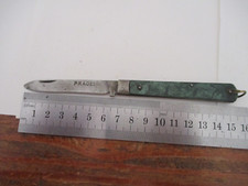 ANCIEN PETIT COUTEAU PLIANT PRADEL MANCHE VERT