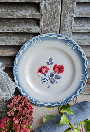 Ancien plat rond - ancien,