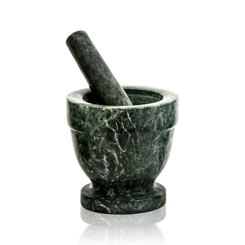 Mortier marbre vert - avec, pilon