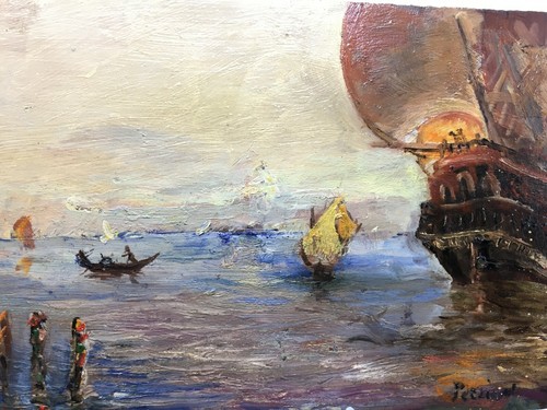 Tableau huile sur - tableau,