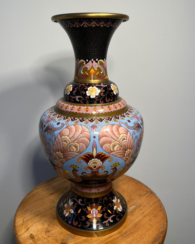 Grand vase chinois ancien - , en