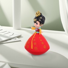 Poupée traditionnelle chinoise de la dynastie , imitation résine colorée,