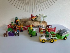 1024⚜️ Jouet Lot de Playmobil 123 Animaux de La Ferme Tracteur, Avion, Véhicule