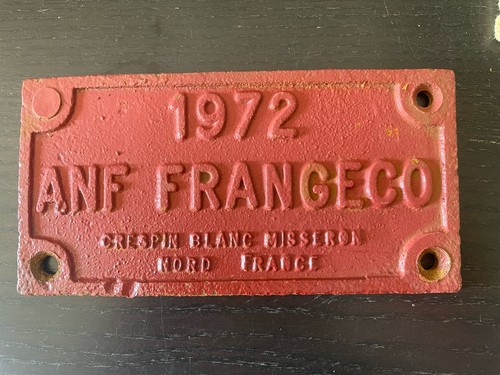 Plaque wagon crespin nord - plaque, de