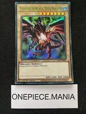 Carte Yu-Gi-Oh! Dragon Noir aux Yeux Rouges LDS1-FR001 1st Ultra Rare Vert