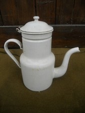 Cafetière emaillée ancien - cafetière,