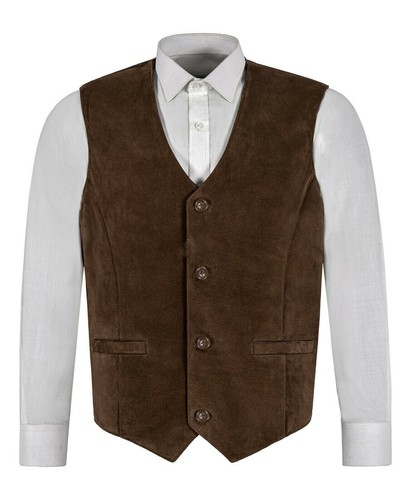Gilet suède pour homme - en,