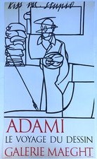 Valerio ADAMI, Galerie Maeght, 1975. Affiche originale en lithographie