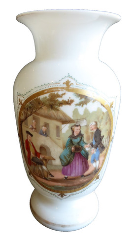 Très grand vase opaline - très, en