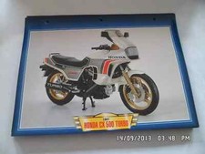 CARTE FICHE MOTO 1981 HONDA CX