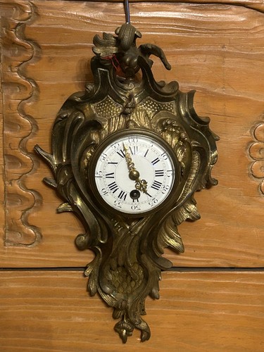 Petit pendule cartel bronze - petit, en