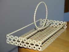 MATHIEU MATEGOT 1950 VINTAGE SERVITEUR PANIER TOLE PERFORER PORTE VERRES