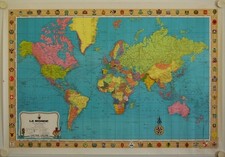 Affiche Carte Taride LE MONDE