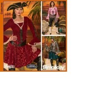 MB 7081/4914  PATRON "SIMPLICITY 3 COSTUMES PIRATES DES CARAIBES.  34 au 50