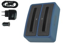 Chargeur double EB-F1A2GBU pour Samsung Galaxy Camera EK-GC100, GC110, GC120