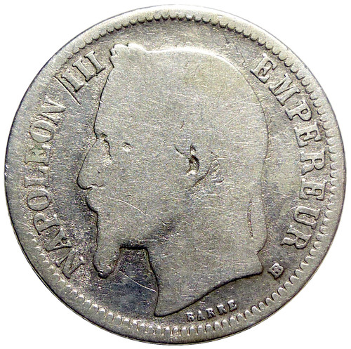 Franc napoléon iii 1870 bb - iii,