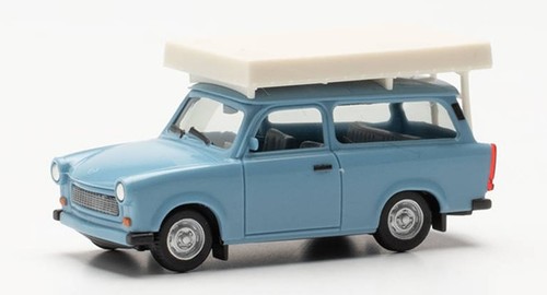 Herpa trabant bleu - trabant, pastel