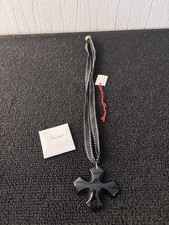 Croix occitane noir - , cordon