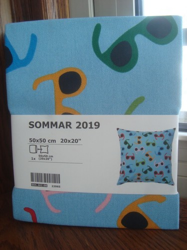 Ikea sommar cushion cover - ikea, blue