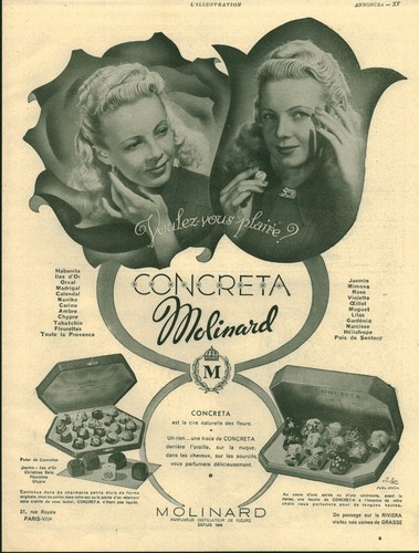 Publicité ancienne parfum