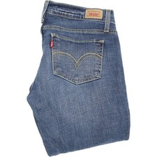 Levi's 524   Bleu Skinny Slim Stretch Jeans W28 L34 (48394)